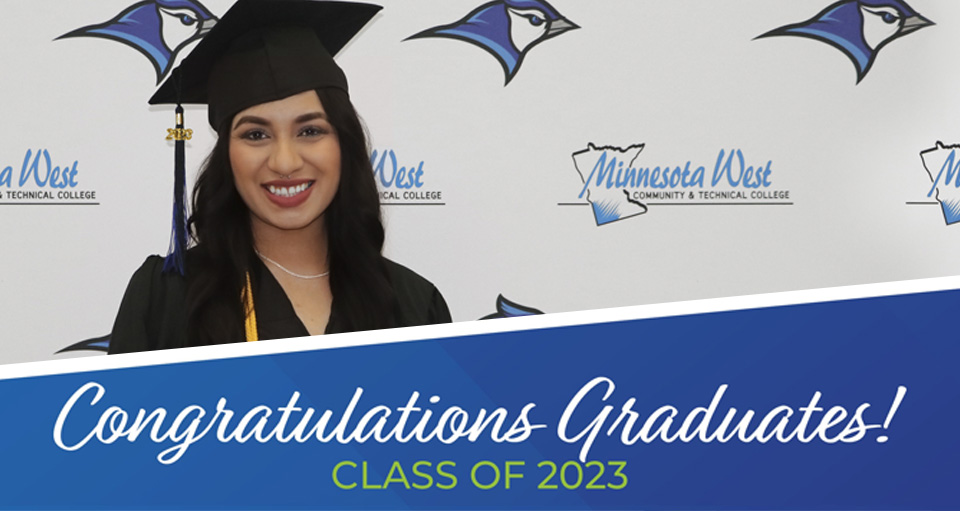 Happy graduate pictured. Congratulations graduates, class of 2023