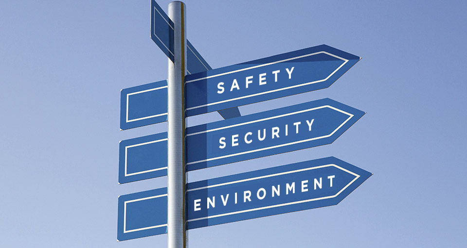 Safety, Security and Environment graphic