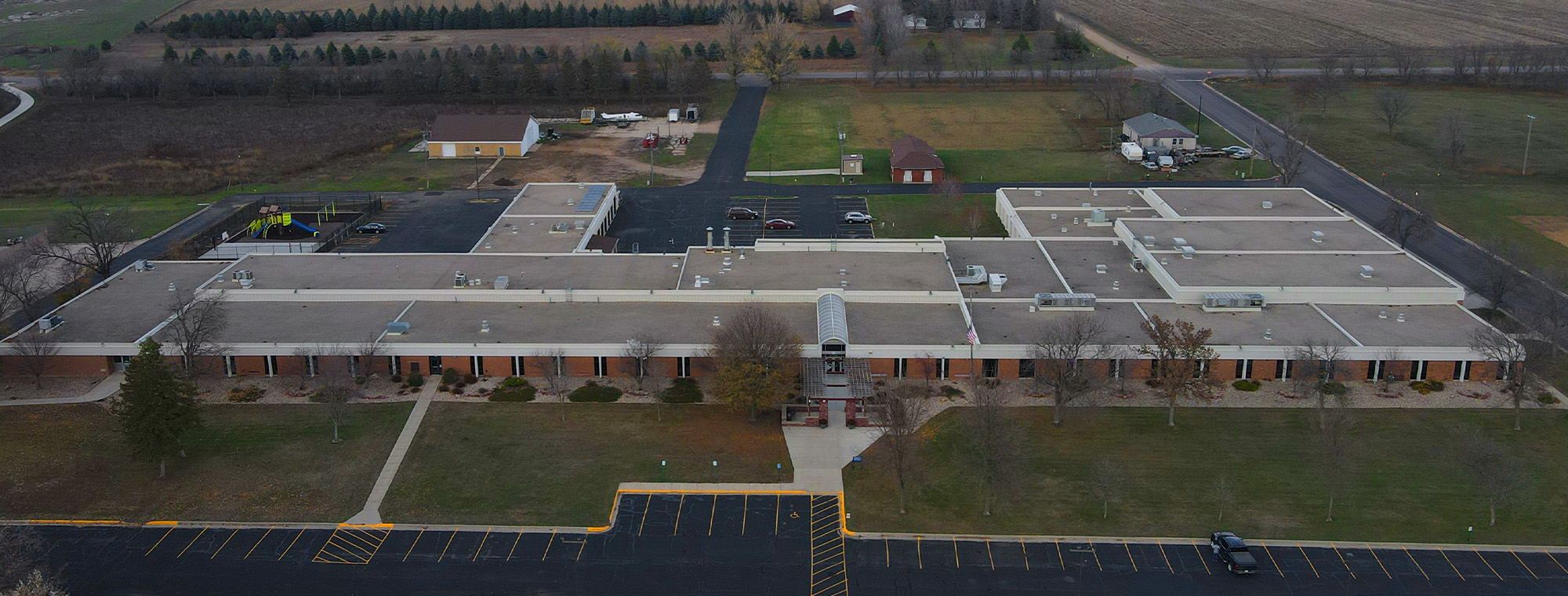 Pipestone Campus Aerial Image